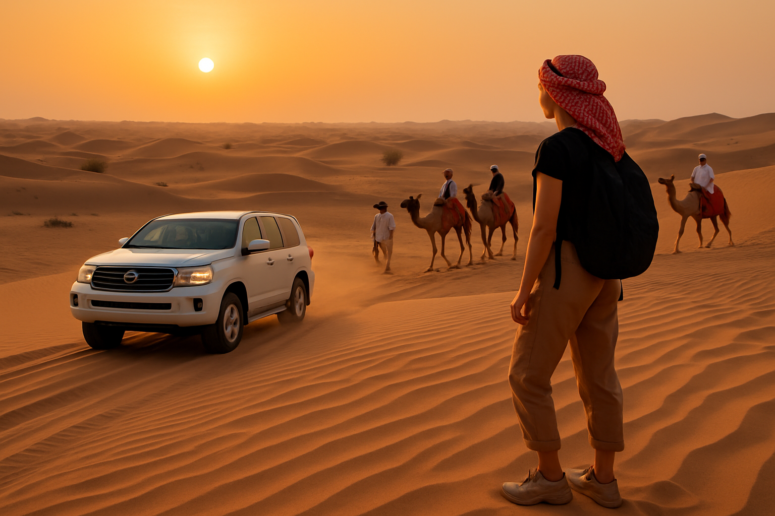 Desert safari adventure experience in Dubai